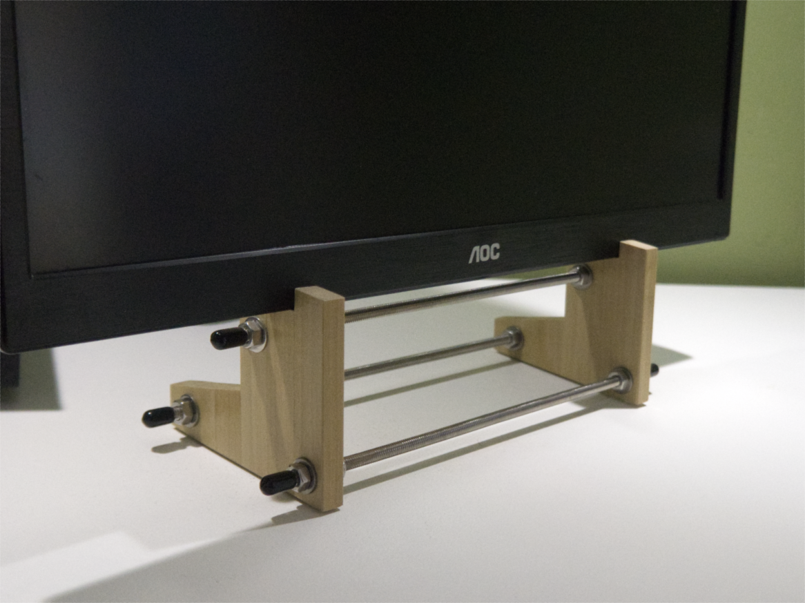 Wood Stand for a Crummy Monitor