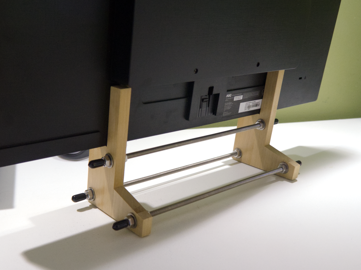 Wood Stand for a Crummy Monitor